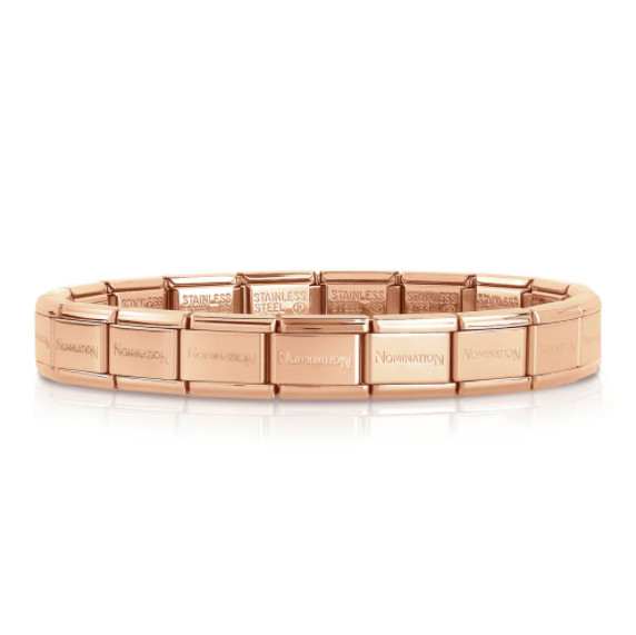 Nomination Rose Gold Plated Classic Stainless Steel Starter Bracelet