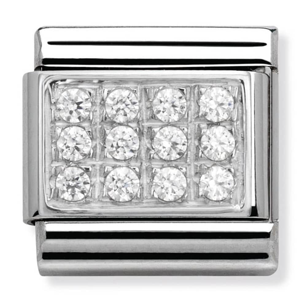 NOMINATION Pave CZ White Charm 330307-01