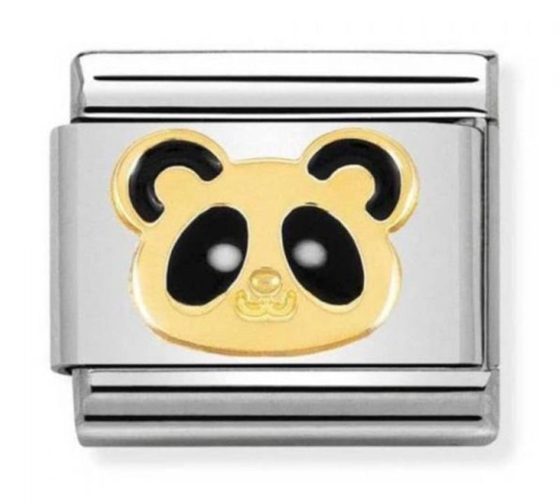 Nomination Gold Enamel Panda Head Charm 030248 18