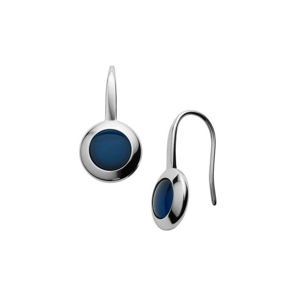 Skagen S/S Cobalt Circle Earrings SKJ1195040