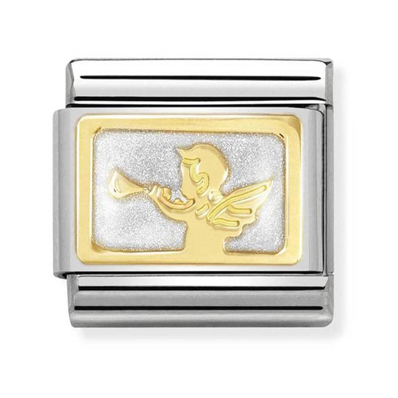Nomination Gold Plates Angel Of Good News Charm 030284-33