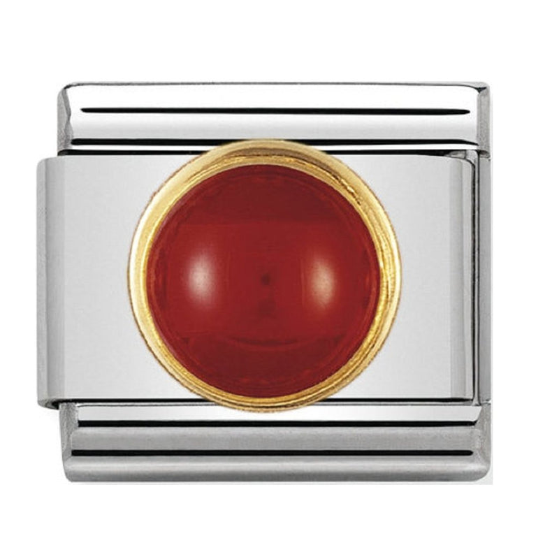 NOMINATION Composable Classic Gold Red Agate Link 030503/04