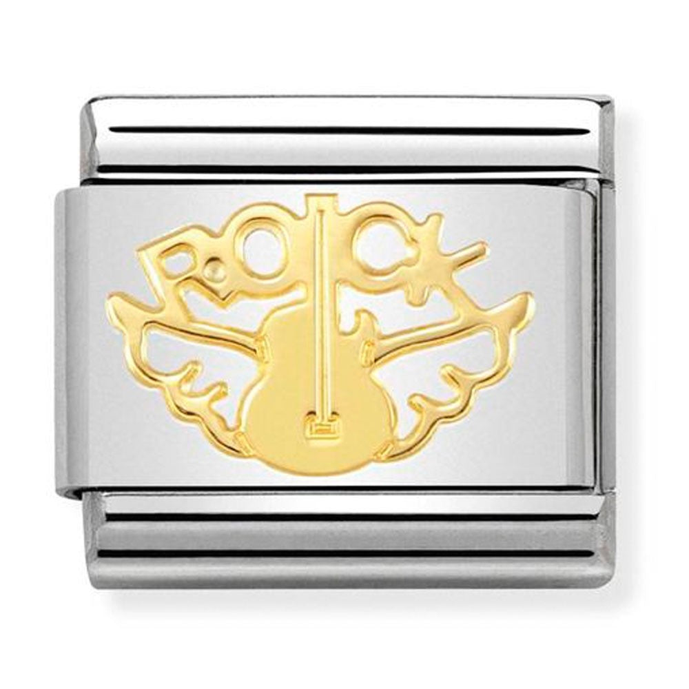 NOMINATION Gold Rock Angel Charm 030162-48