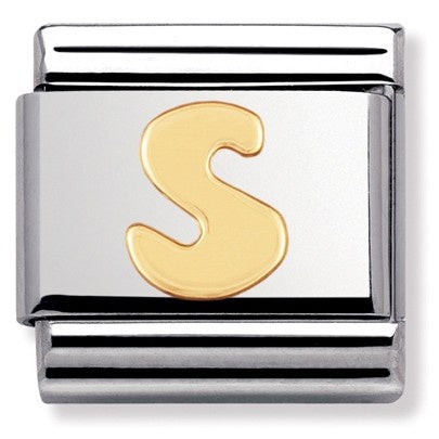 NOMINATION Gold Letter S Charm 030101-19