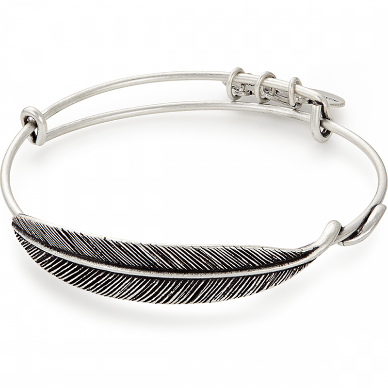 ALEX AND ANI Quill Feather Bangle A09EB130RS