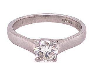 Platinum Diamond Solitaire Ring - ASM1419