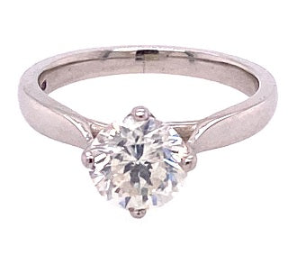 Platinum Solitaire Diamond Ring ASM1447 1.45ct