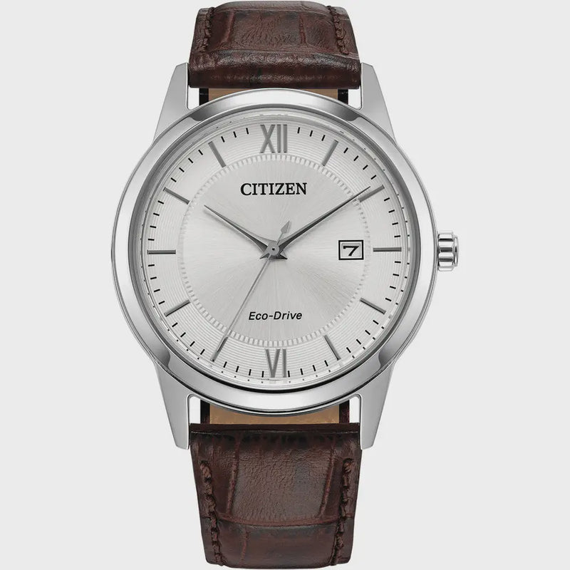 Citizen Gents Eco-Drive Brown Strap AW1780-25A