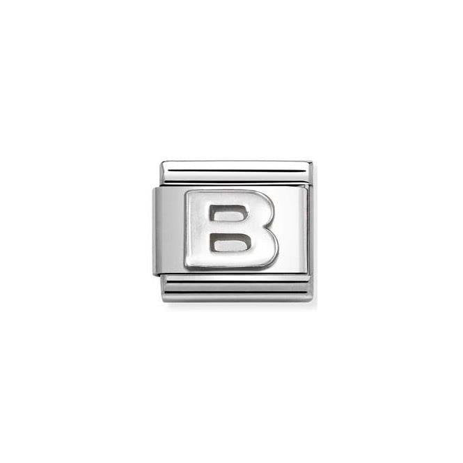 NOMINATION Composable Classic Link, Letter B Silver 330113/02