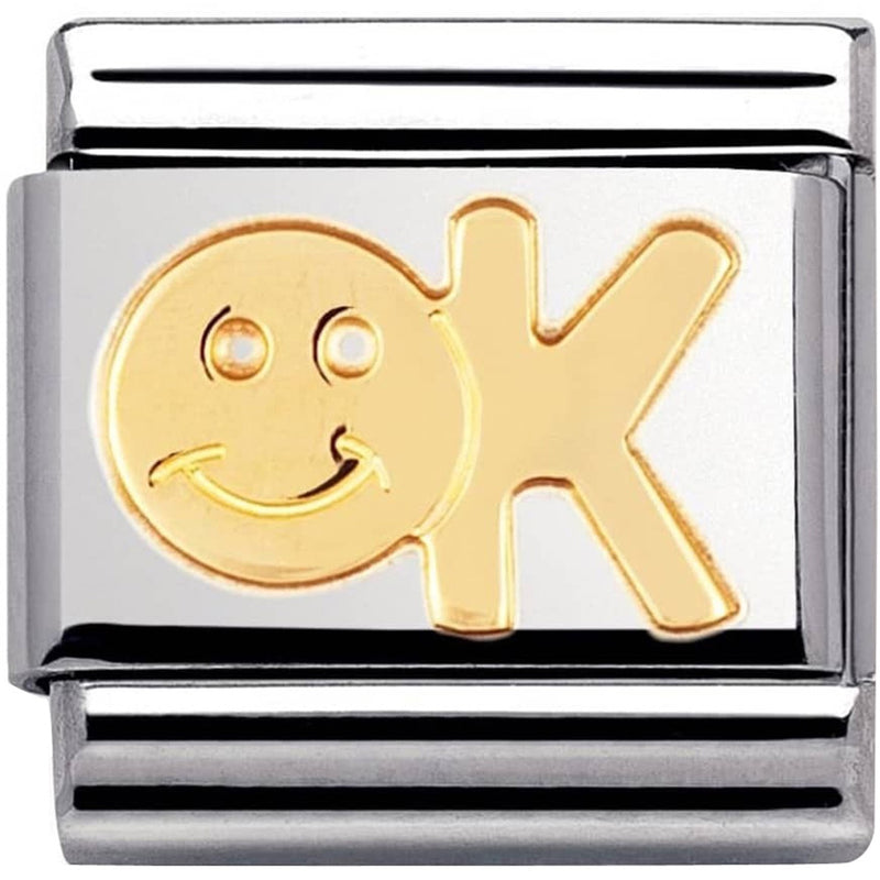 Nomination Ladies Composable Classic 18K Gold OK Charm 030107/04