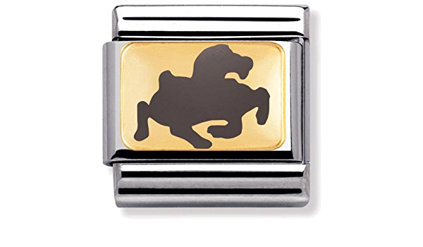 NOMINATION  Classic Chinese Zodiac Gold Horse Grey Link 030275/27