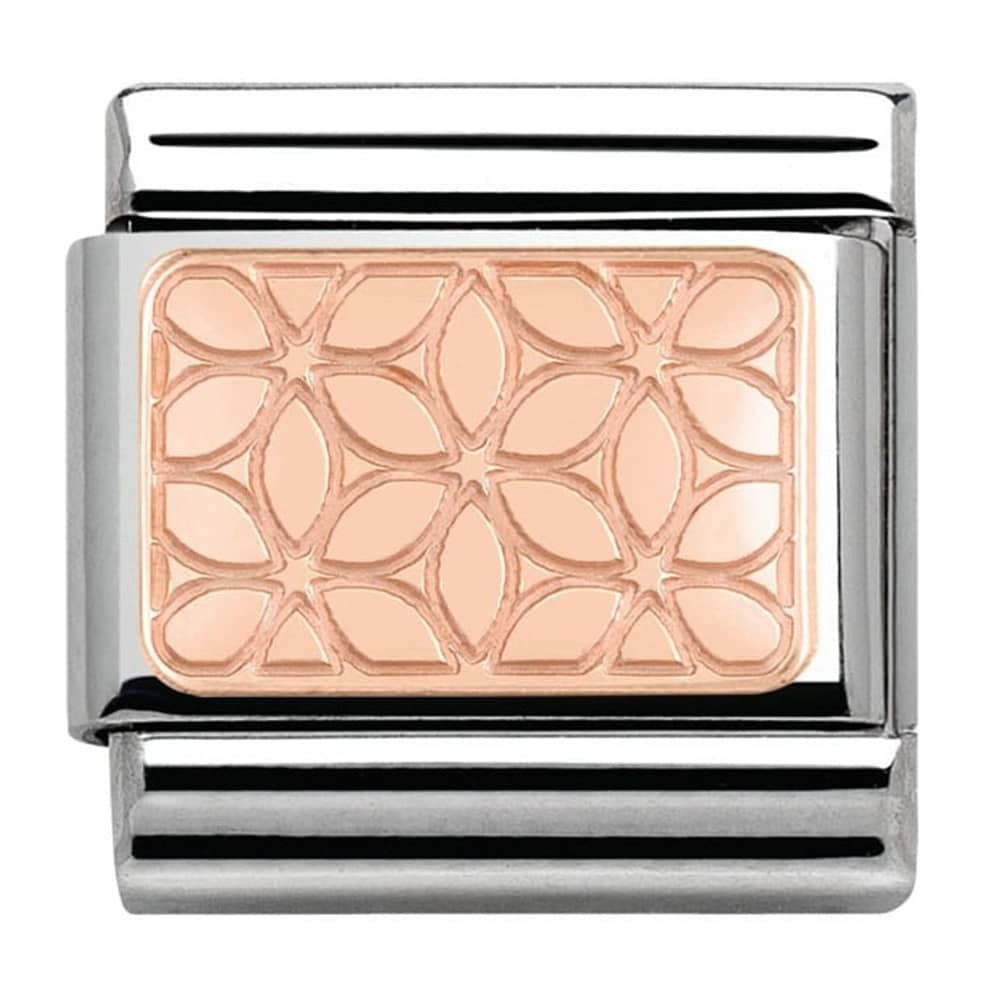 NOMINATION Rose Gold Flowers 430101-18