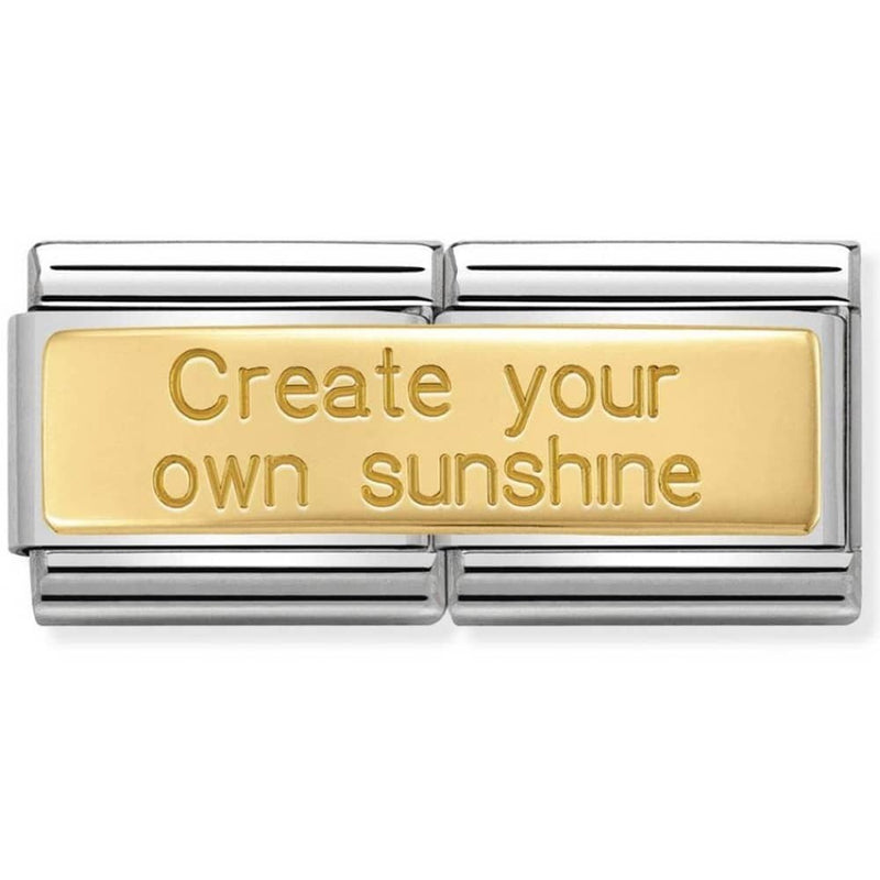 Nomination Double Create Your Own Sunshine Charm 030710-21