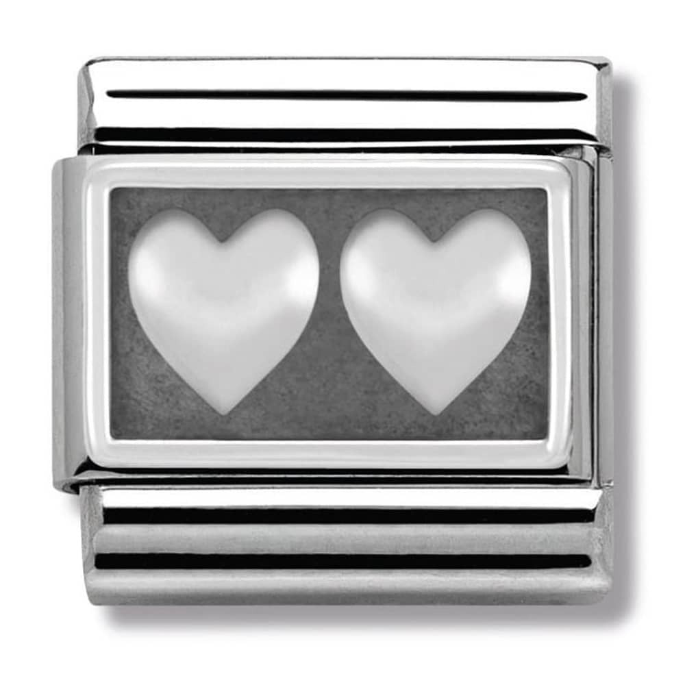 NOMINATION Double Heart Charm 330102-02