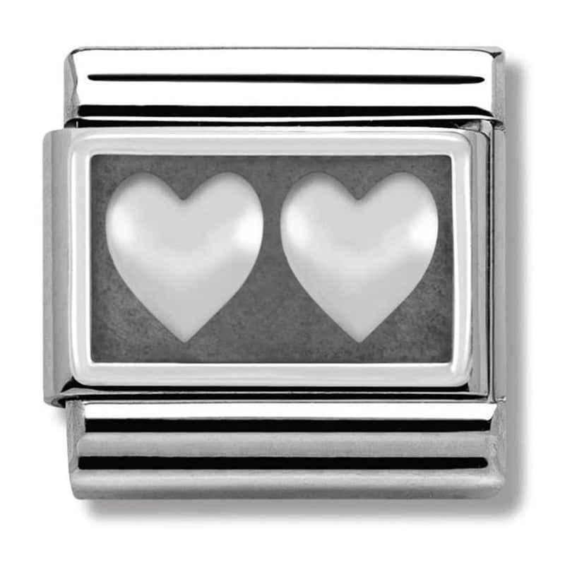 Nomination Double Heart Charm 330102-02