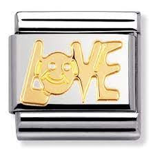 Nomination Gold Love Charm 030107-06