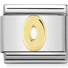 NOMINATION Charm NUMBERS 18k Gold 0