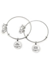 ALEX AND ANI Charity By Design Big & Little Dipper Rafaelian Silver Bangle Set CBD16BLDRS