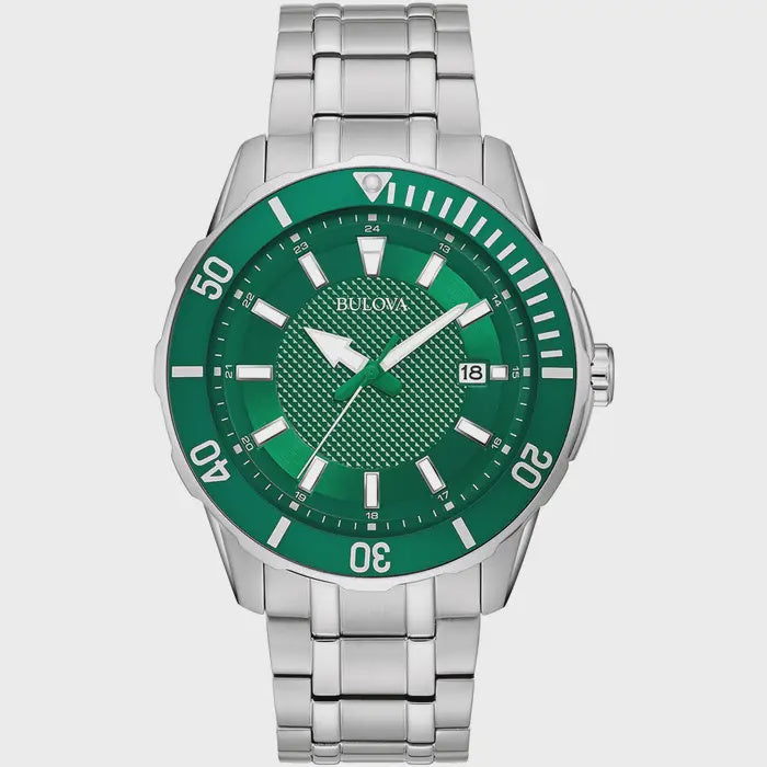 Bulova Gents Classic Watch Green 98B359