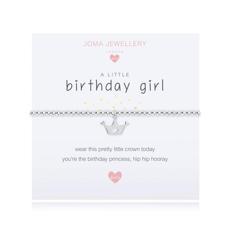 Joma Jewellery Children's A Little Birthday Girl Bracelet C449