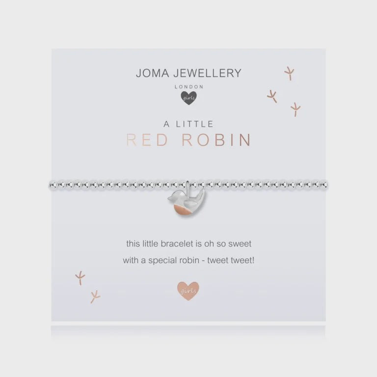 Joma Jewellery Children's A Little Red Robin C513