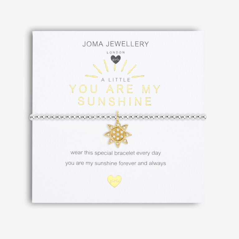 Joma Childrens A Little You Are my Sunshine Bracelet C532