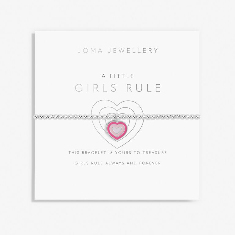 Joma Jewellery Children's A Little 'Girls Rule' Bracelet C681