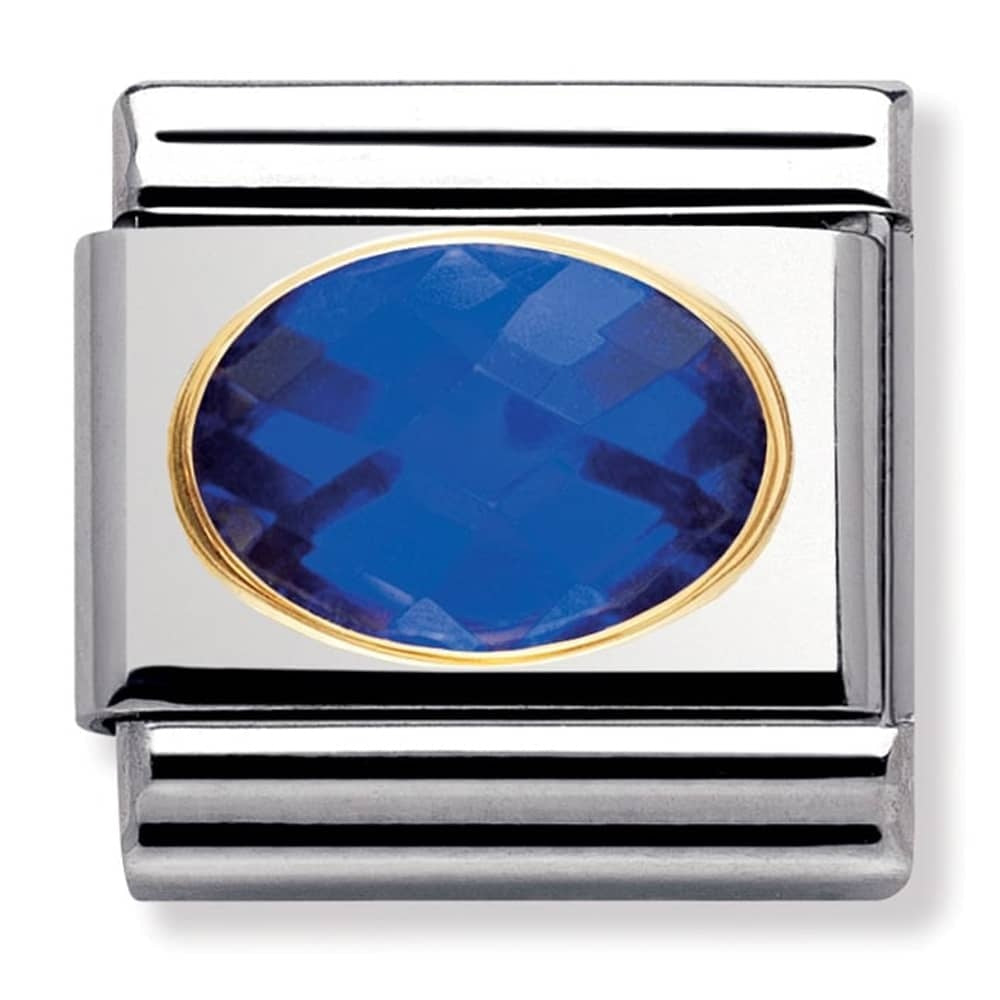 NOMINATION Blue Faceted CZ Charm 030601-007