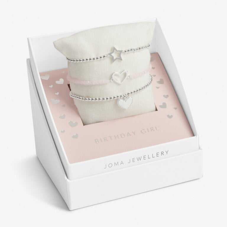 Joma Jewellery Children's Celebrate You 'Birthday Girl' Bracelet Gift Box C700