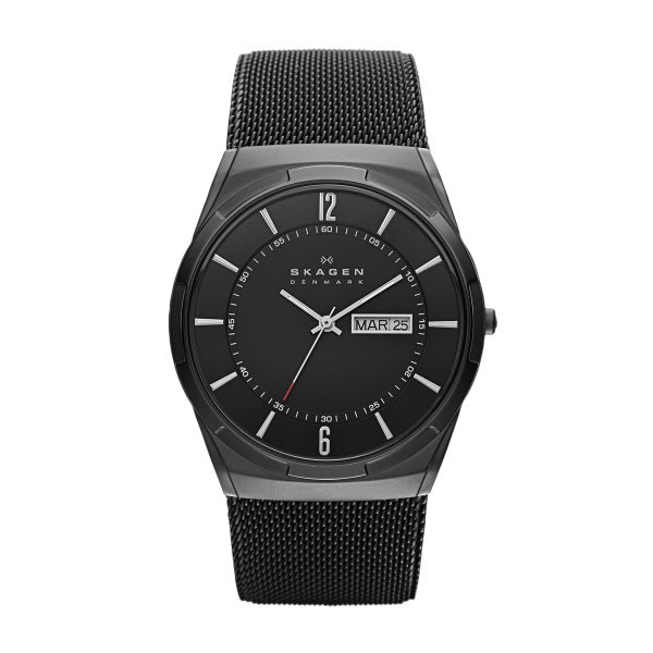 Skagen Melbye Titanium and Black Steel Mesh SKW6006