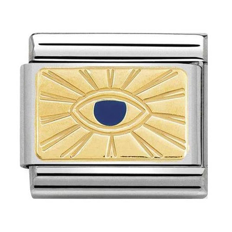 Nomination Enamel Cosmo Gold Blue Eye Charm 030284-42