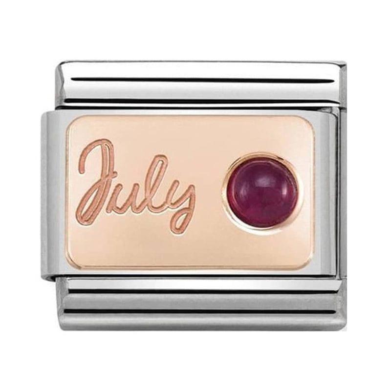 Nomination Gold Ruby July Charm 430508-07