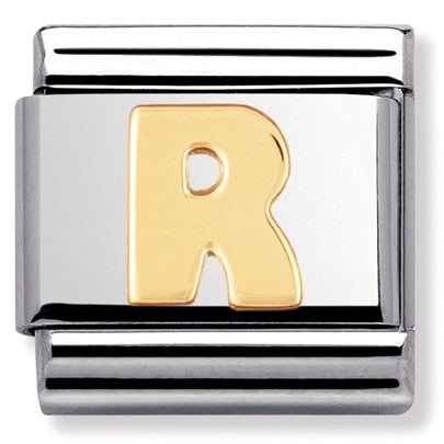 NOMINATION Gold Letter R Charm 030101-18