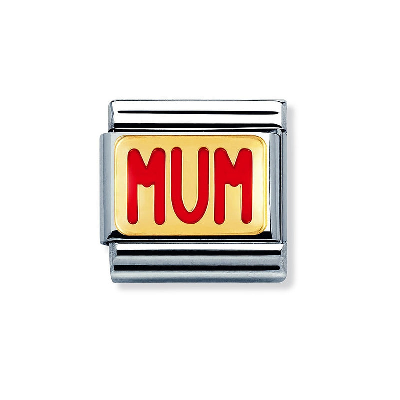 NOMINATION Classic Mum Link - Gold/Red ~ 030229/39