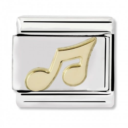 NOMINATION Gold Musical Note Charm 030117-02