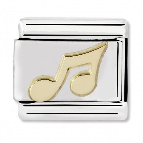 Nomination Gold Musical Note Charm 030117-02
