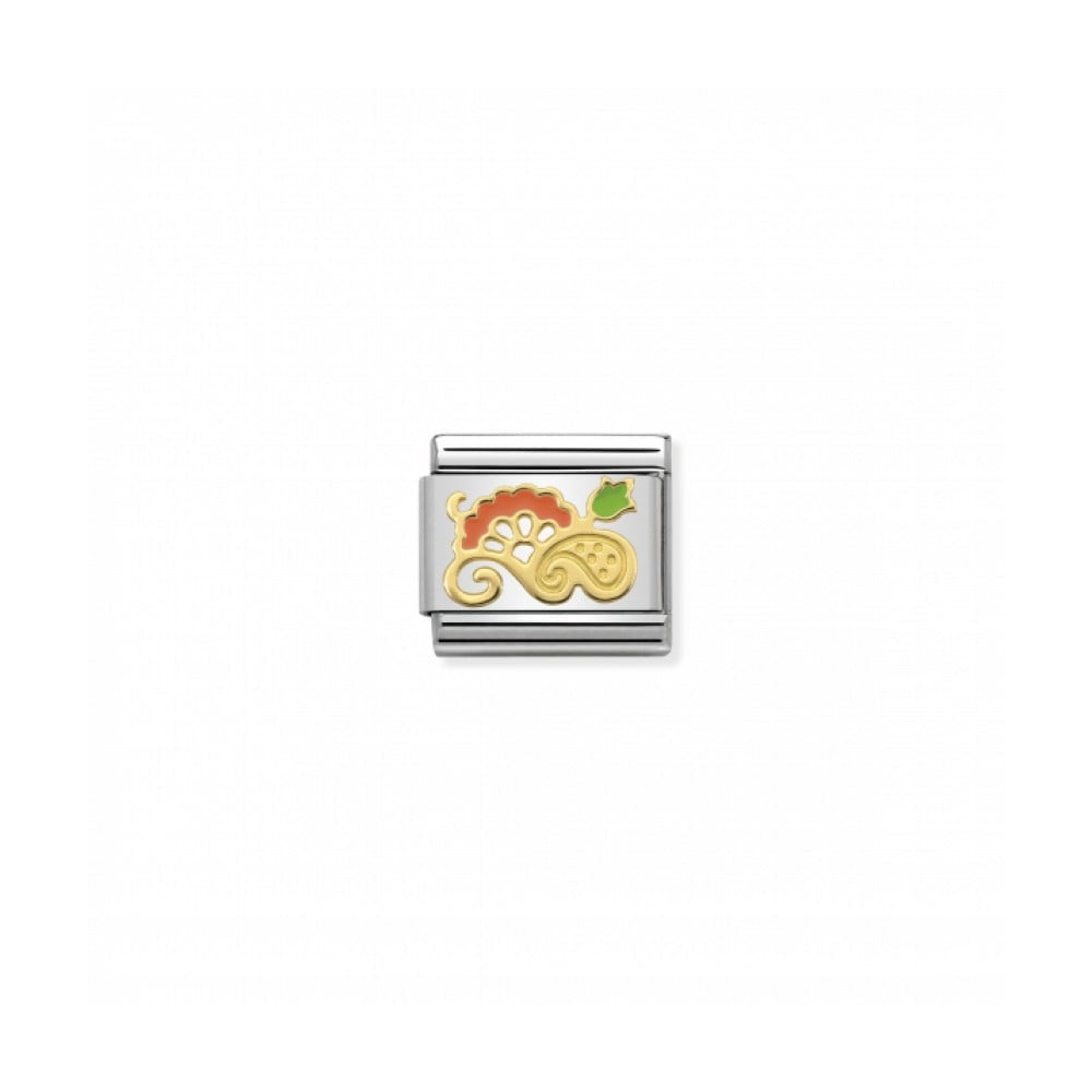 NOMINATION Classic Cashmere Bouquet Link - Gold/Orange  030281/22