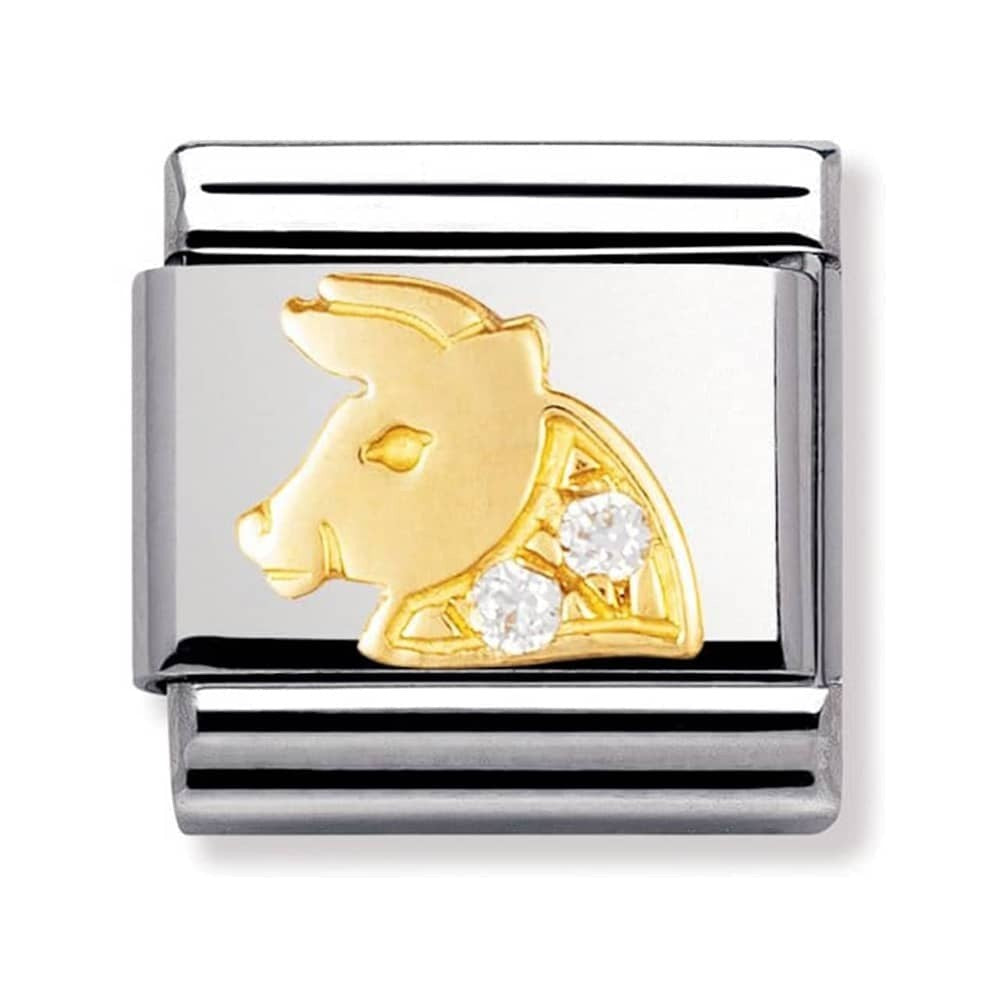 NOMINATION Gold Taurus Charm 030302-02