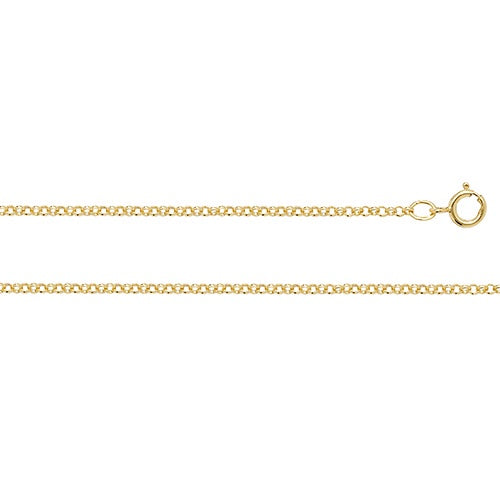 9ct Y/Gold Belcher chain 18"