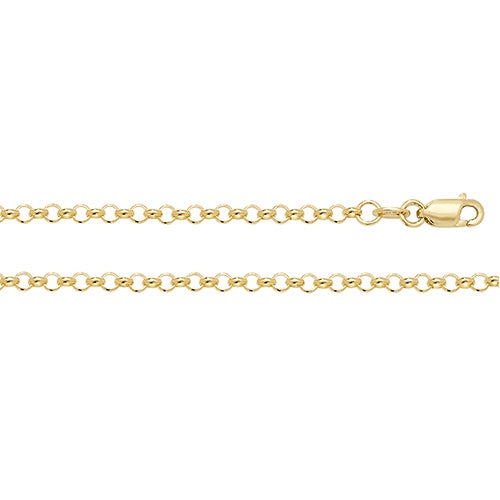 9ct Yellow Gold Belcher Chain 18"