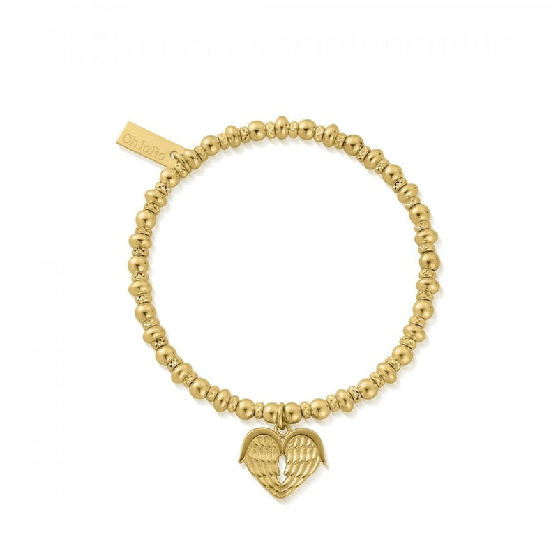 Chlobo Gold Plated Didi Sparkle Heavenly Heart Bracelet GBDS1024