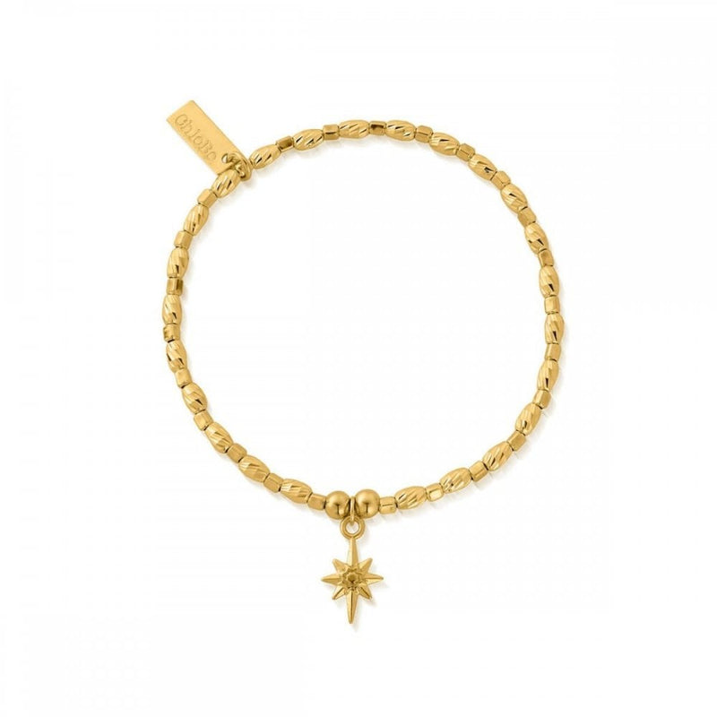 Chlobo Gold Plated Soul Glow Lucky Star Bracelet GBCFR2074