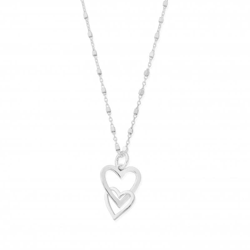 Chlobo Interlocking Love Heart Necklace SNDC572