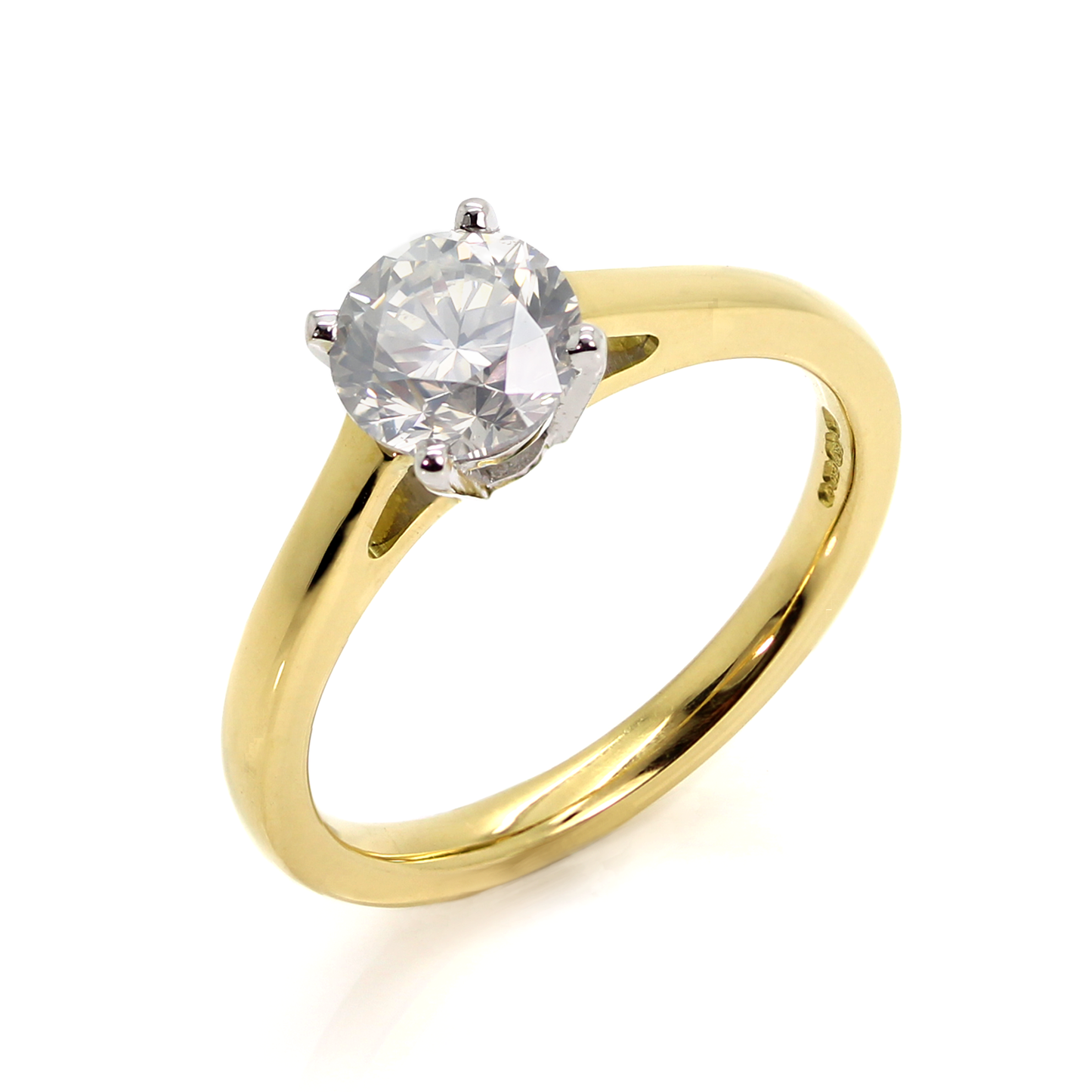 18ct Gold Diamond Solitaire Ring ASM1461