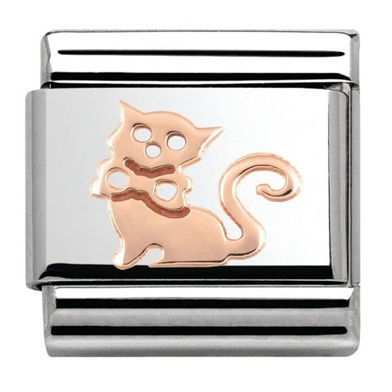 Nomination Gold Cat Charm 430104-11