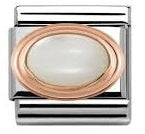 Nomination Rose Gold White Mother of Pearl Charm 430501-12