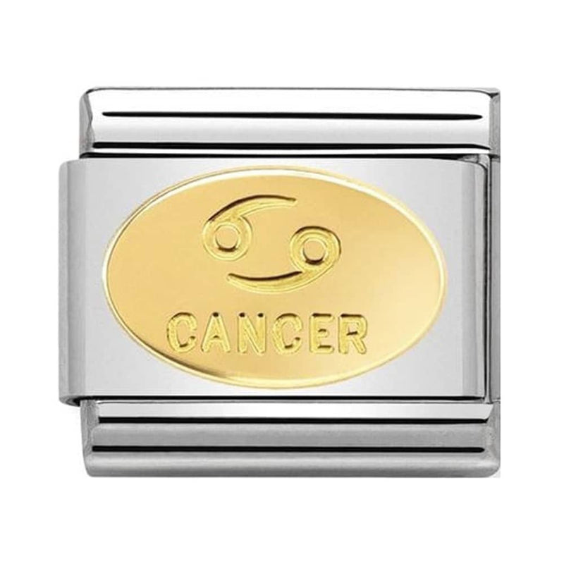 Nomination Charm ZODIACO OVAL Gold 750 Cancer