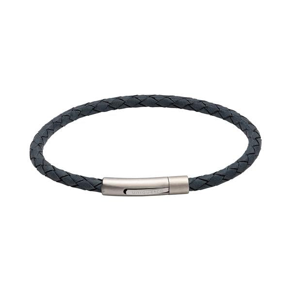 Unique & Co Blue Leather bracelet B444AB/19cm
