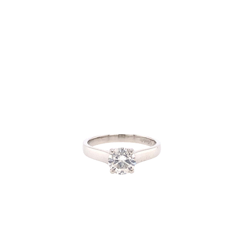 Platinum Solitaire Diamond Ring 0.90ct - ASM1554