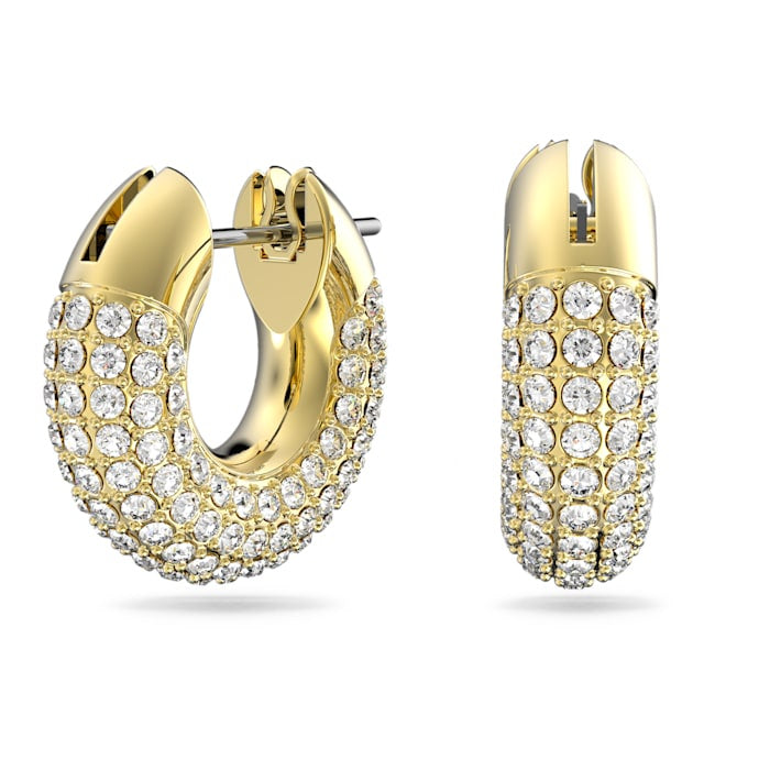 Swarovski Dextera Gold Tone Hoop Earrings 5636530